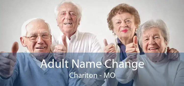 Adult Name Change Chariton - MO