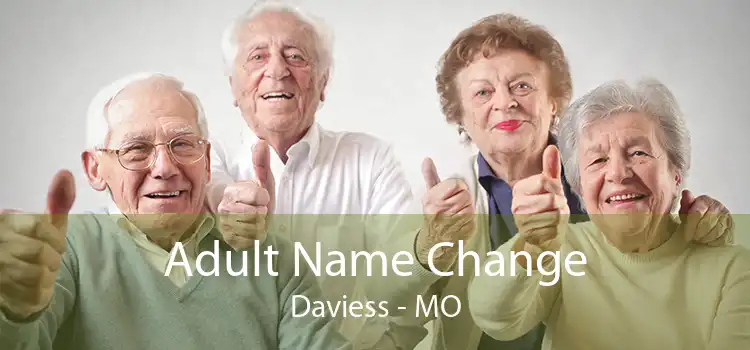 Adult Name Change Daviess - MO