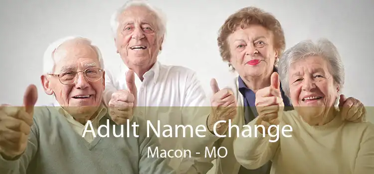Adult Name Change Macon - MO