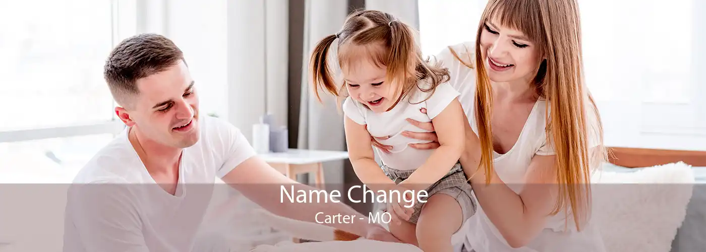 Name Change Carter - MO